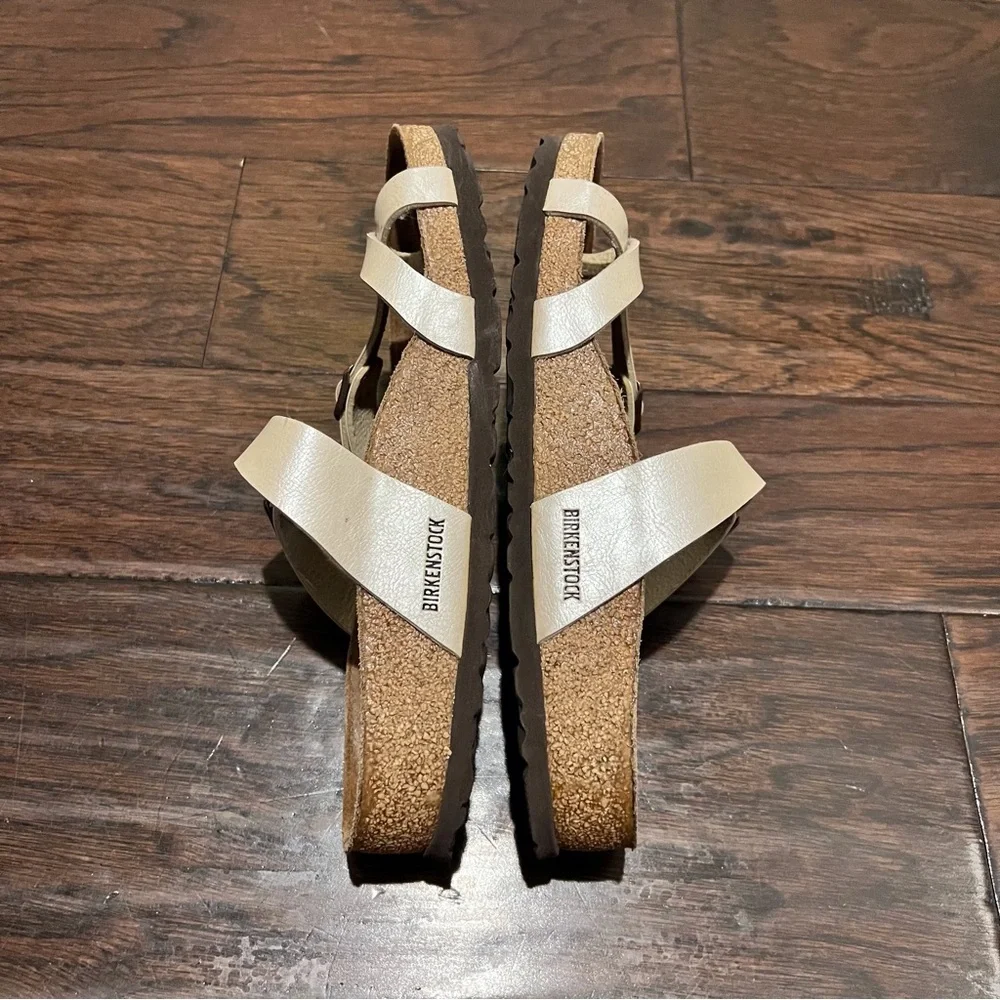 Birkenstock Style Beige Double Strap Sandals